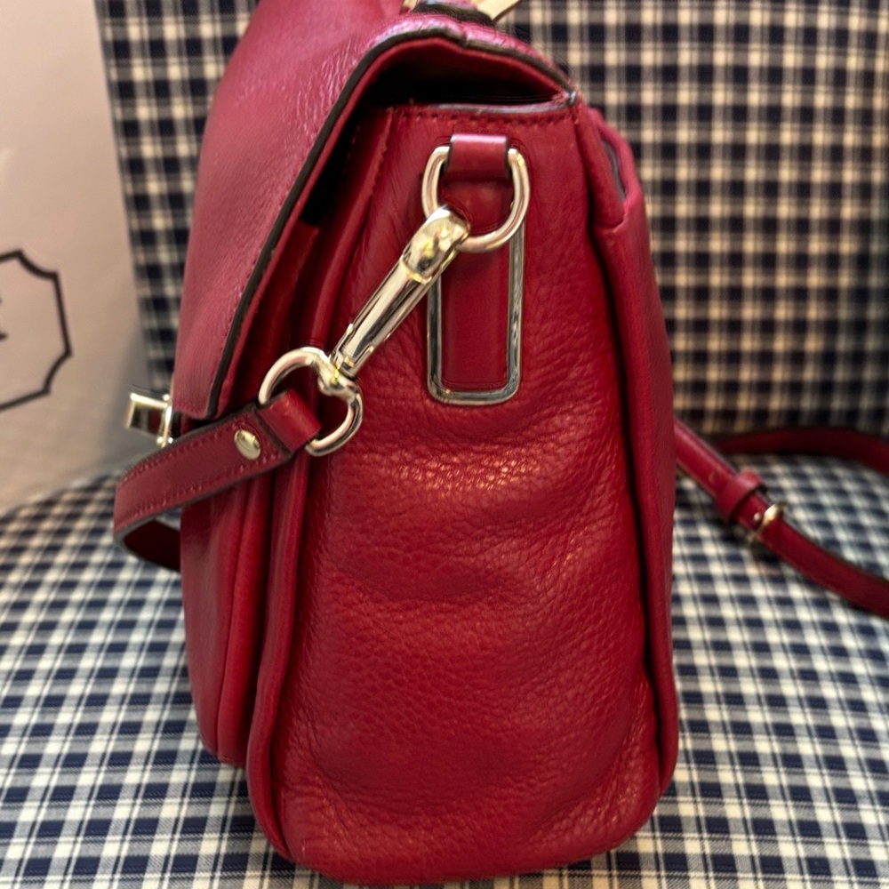 Coach Madison Sadie red top handle satchel - Picture 6 of 12